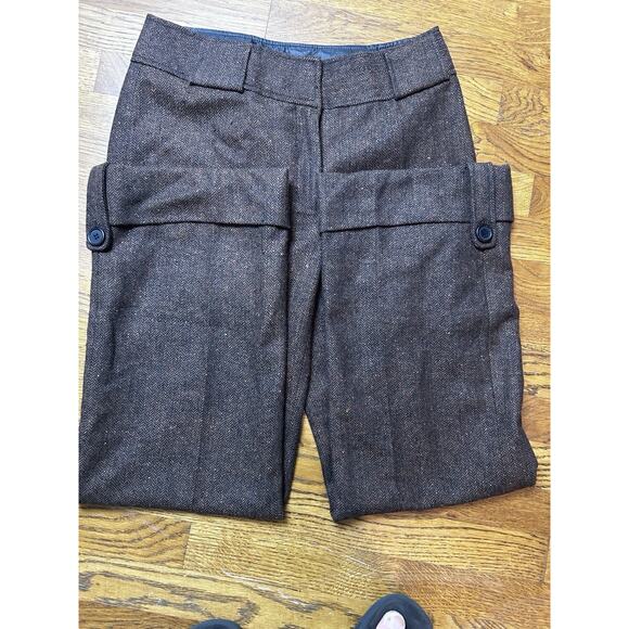 Uniform By John Paul Richard Wool Donegal Tweed Grey Pants Womens Size‎ 8, Vtg - Picture 6 of 8